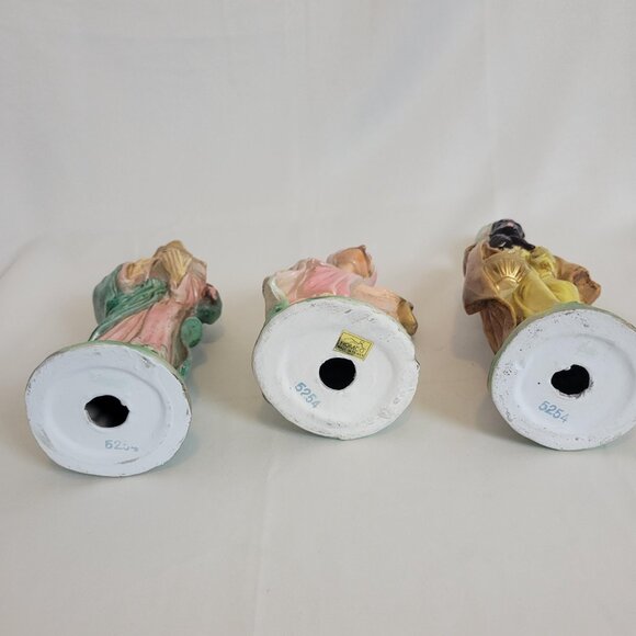 Vintage Homco 3 Wisemen Ceramic Figures 10" #5254 Holiday Nativity Figurine - Picture 8 of 8